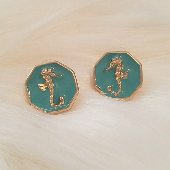 Fornash enamel nautical critter earrings - Picture 3 of 3